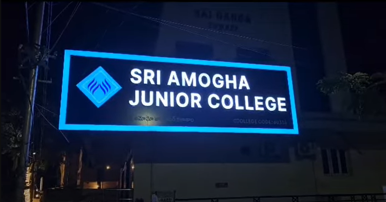 Blue LED box sign board